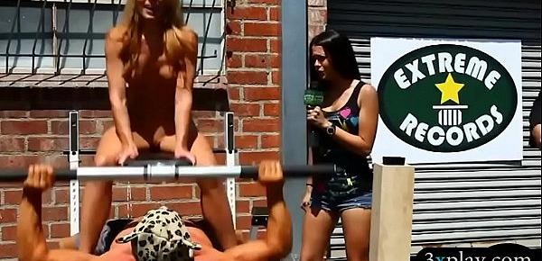  Women doing crazy things on the street for some money